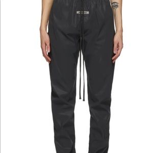 NWOT - ESSENTIALS BLACK REFLECTIVE TRACK PANTS